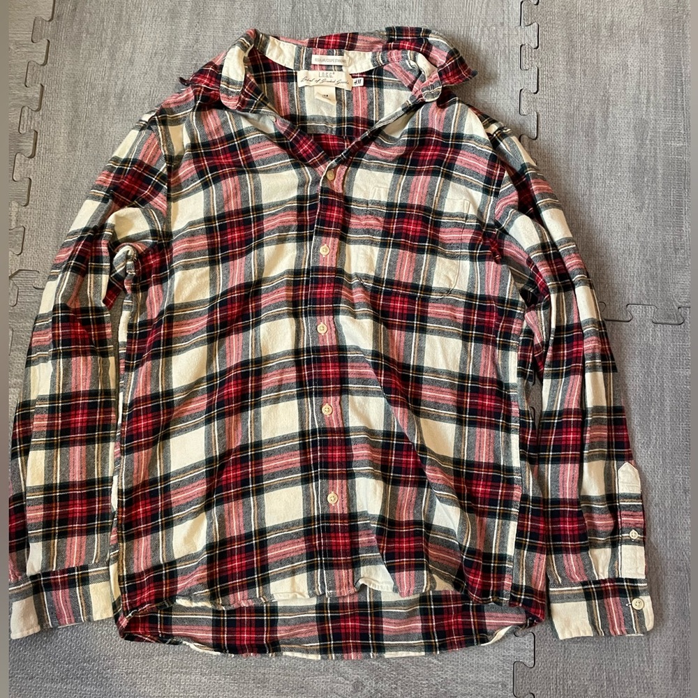 Women’s Medium H&M L.O.G.G label of graded goods Flannel.
